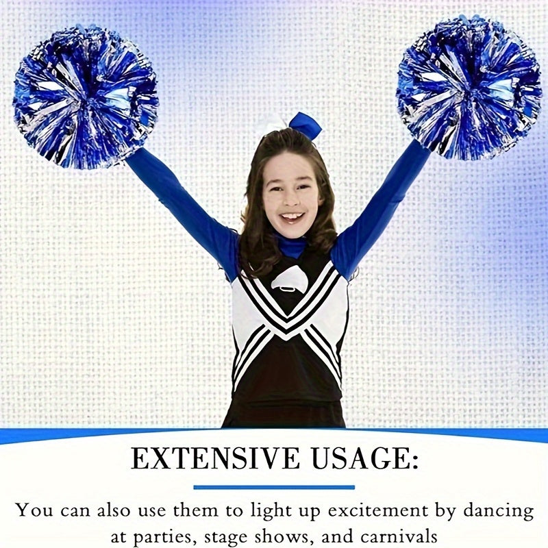 Cheering Poms With Bow Handheld Props Dancing Supplies Stage Performance