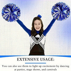 Cheering Poms With Bow Handheld Props Dancing Supplies Stage Performance