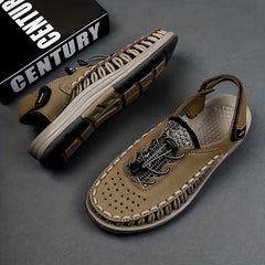 Men's Breathable Woven Sandals for Summer Beach Comfort