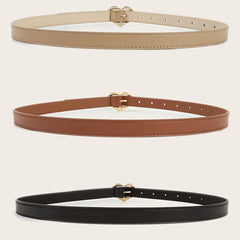 Heart Buckle PU Leather Belt for Girls