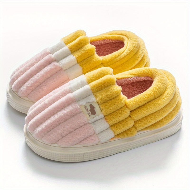 Men's Cozy House Slippers Anti-Skid Winter Shoes