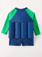 Boys Buoyancy Swimsuit with Letter & Dinosaur Graphic