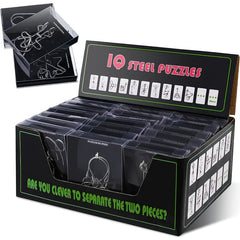 Set of 24 Metal Puzzle Locks Brain Teasing Toy