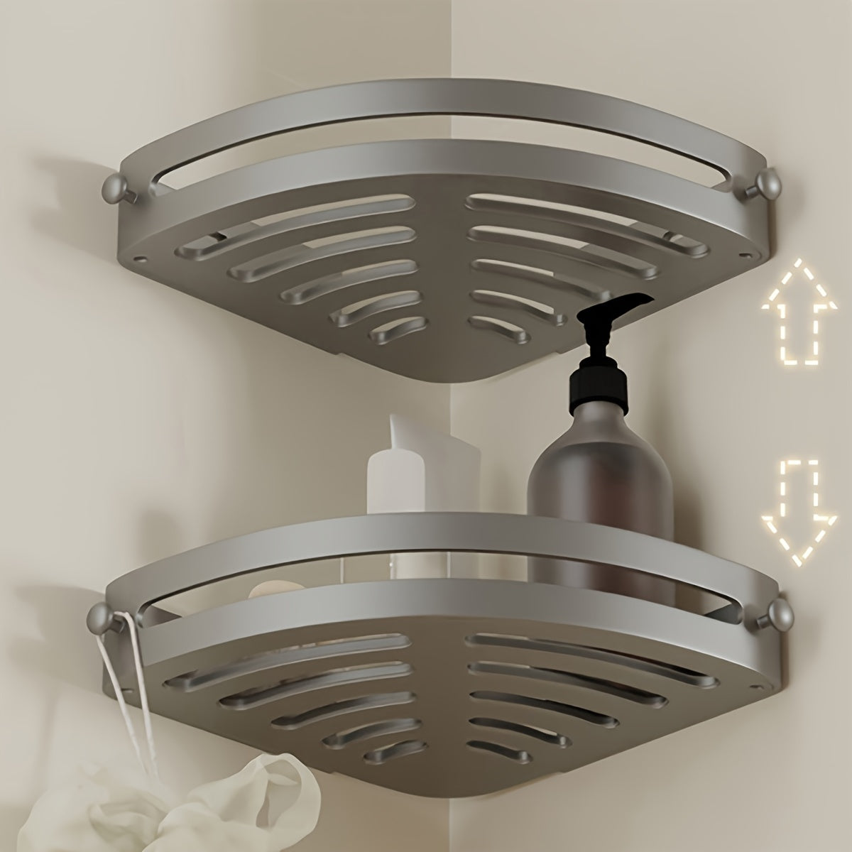 Plastic Storage Rack for Kitchen Bathroom Toilet Wall Mounted Triangle Shelves