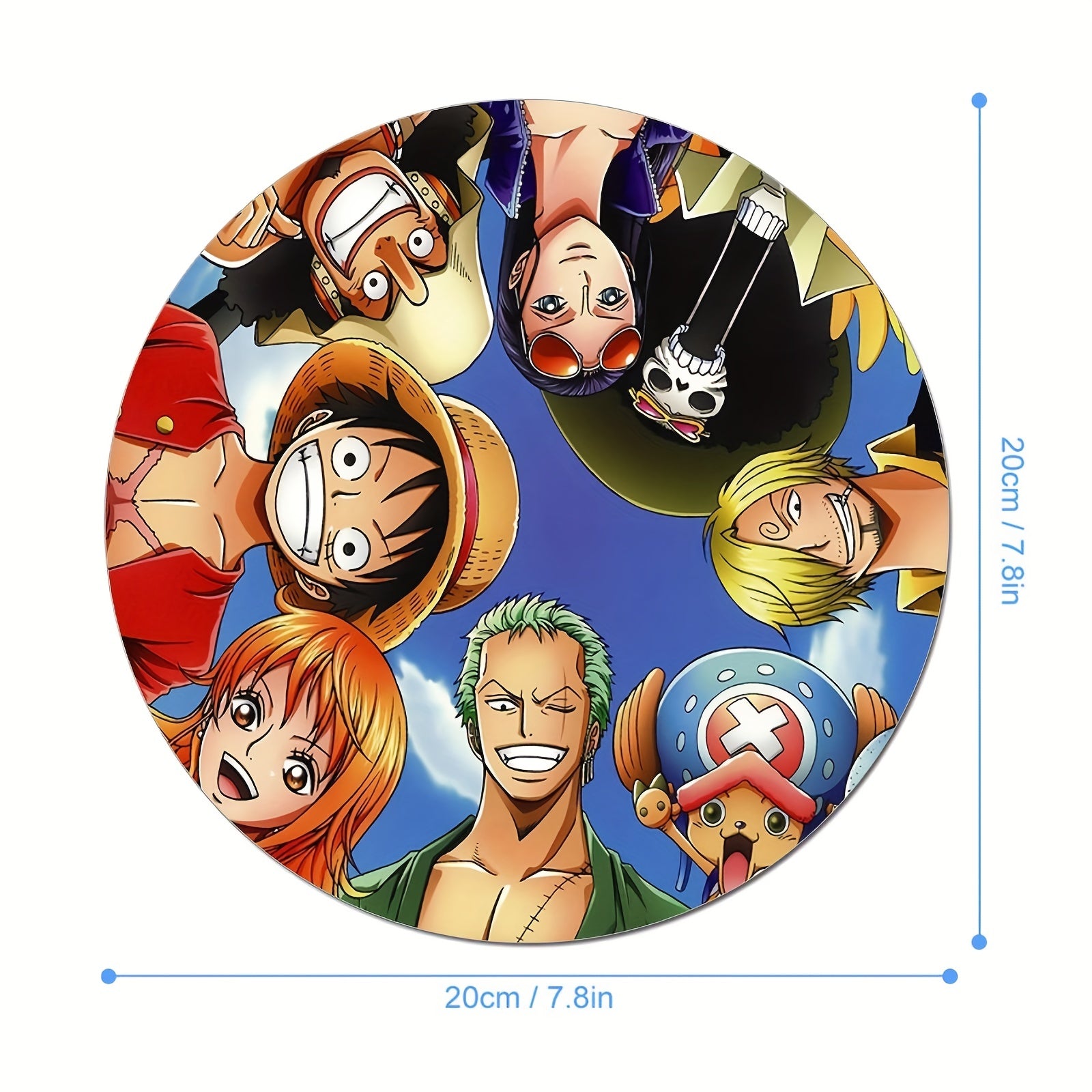 Custom Gaming Mouse Pad for Women and Girls, Round Non-Slip Rubber Mouse Mat