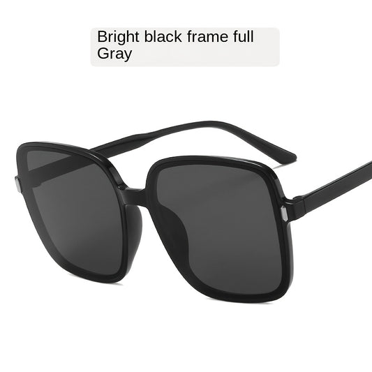 Large Square Sunglasses Gradient Lens Women Driving Eyeglasses