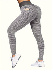Pilates Yoga Leggings High Elastic Hip Lifting Fitness Running Sports Pants