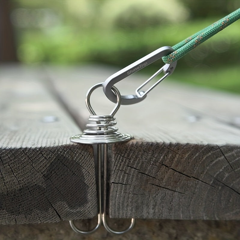 6pcs Keychain Clips for Camping Tent