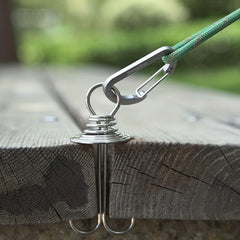 6pcs Keychain Clips for Camping Tent