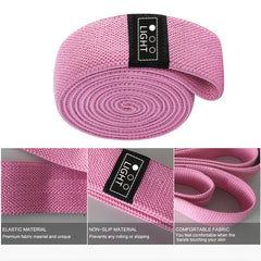 Elastic Yoga Bands for Squats Fitness Exercise Workout Yoga Pilates Legs & Butt