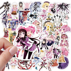 50pcs Puella Magi Madoka Magica Series Waterproof Sticker DIY Toys