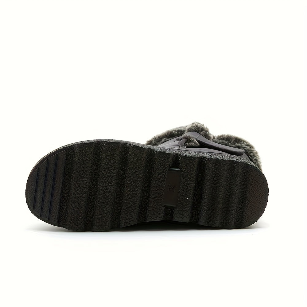 Waterproof Faux Fur Lined Snow Boots