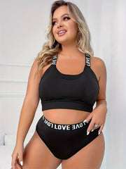 Sports Bra Women's Plus Criss Cross Active Yoga Bra