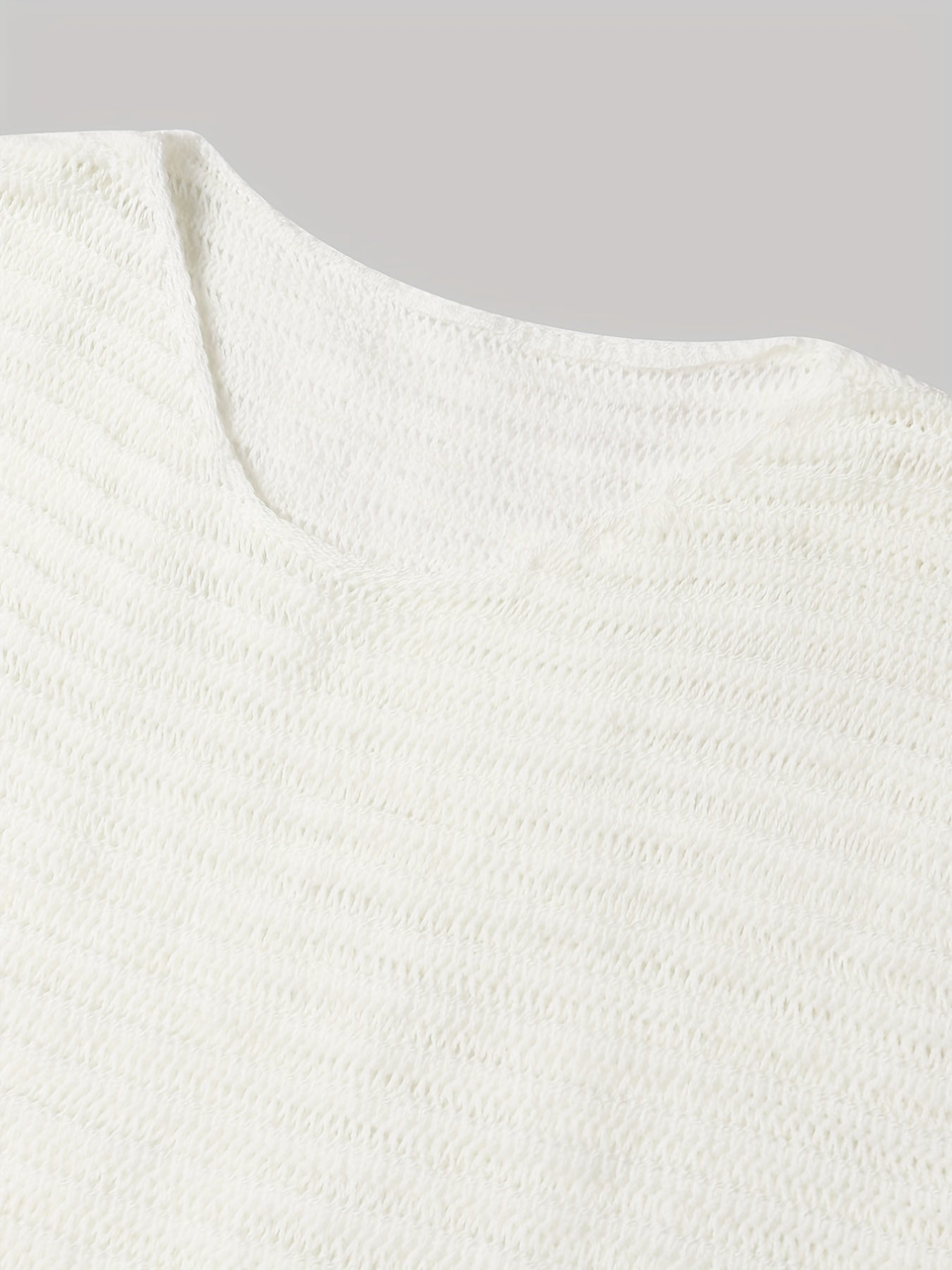 Sleeveless Knitted Top Summer Solid Casual Top Women's Clothing