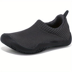 Boy's Breathable Knit Sports Shoes Slip On Walking Shoes