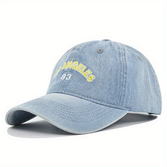 Embroidered Baseball Cap Los Angeles Curved Brim Hat