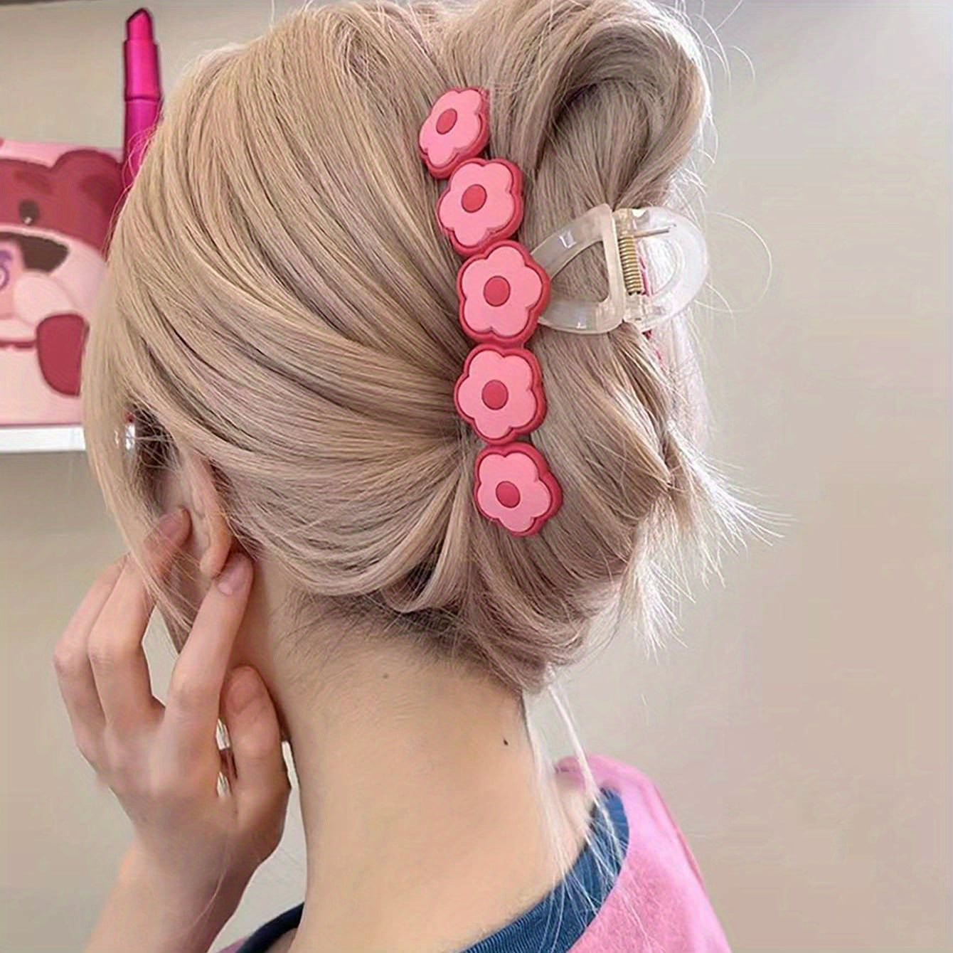 Sweet Flower Claw Clip Hair Accessories For Girls
