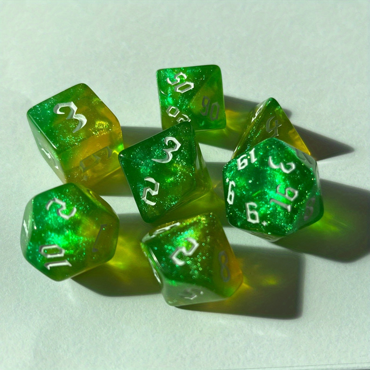 Digital Dice Set for Table Games - 7 Two-Sided Chameleon Sets