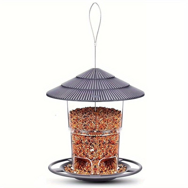 Hanging Squirrel Proof Bird Feeder for Garden Backyard