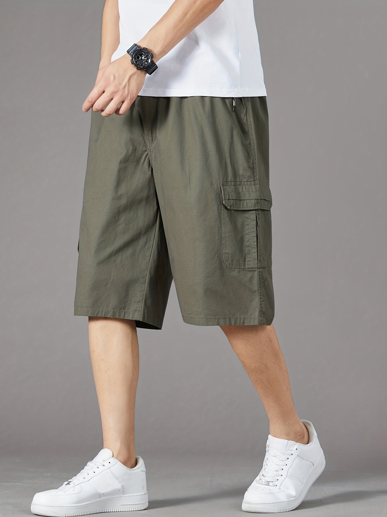 Men's Casual Cargo Jeans With Pocket