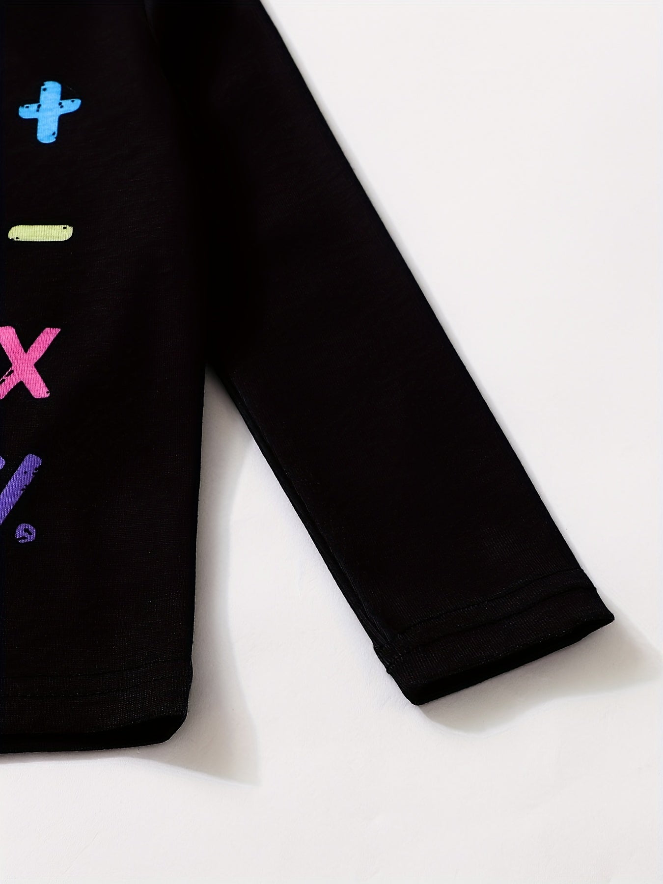 Girl's Math Genius Pajama Set Long Sleeve Top & Pants