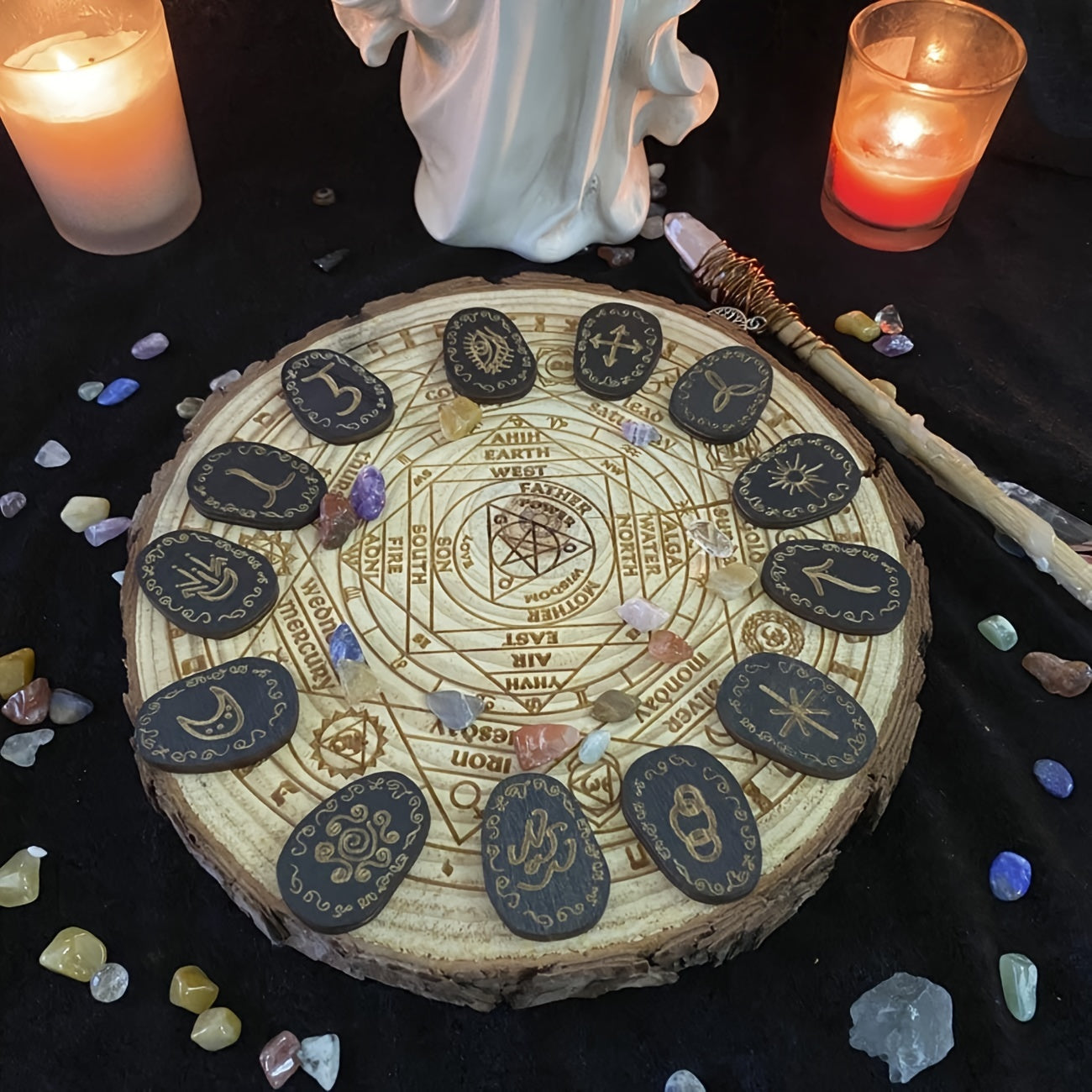 Witch Rune Set for Healing Alchemy and Meditation
