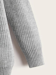 Colorblock Round Neck Long Sleeve Sweater Plus Size