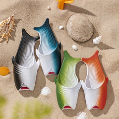 JIAGEYA Fish Shape Slippers For Boys Lightweight Non Slip Indoor Outdoor Slipper