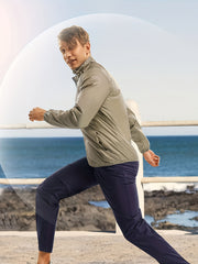 Men's Lightweight Zipper Jacket Sun Protection Sports Coat
