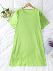 3 Pack Plus Size Nightdress Set Women's Short Sleeve Tee Sleep Dress