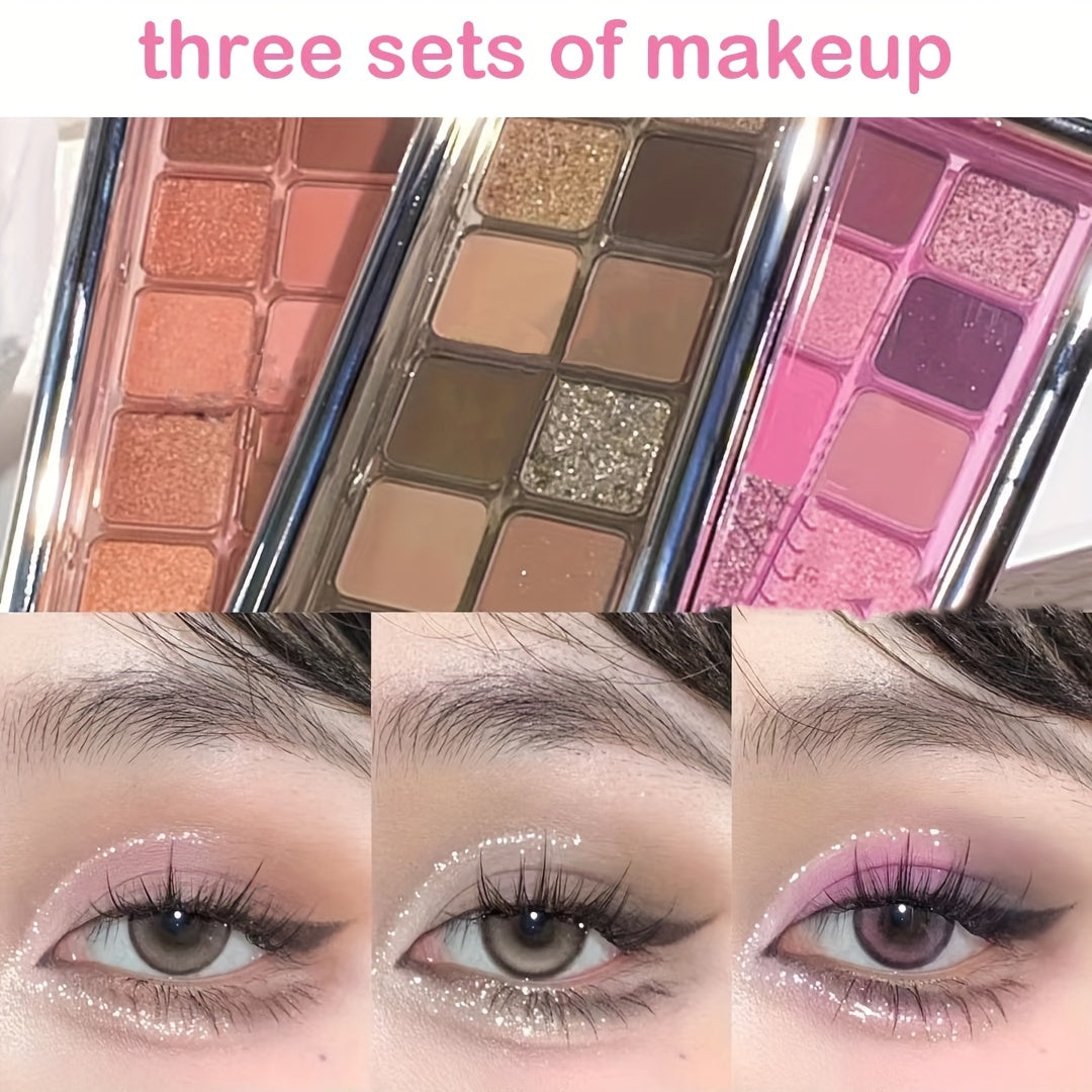 12 Colors Nude Eyeshadow Palette Matte Shimmer High Pigment Smokey Style