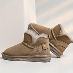 Women's Non-Slip Snow Boots Thickened Medium Tube Warm Shoes