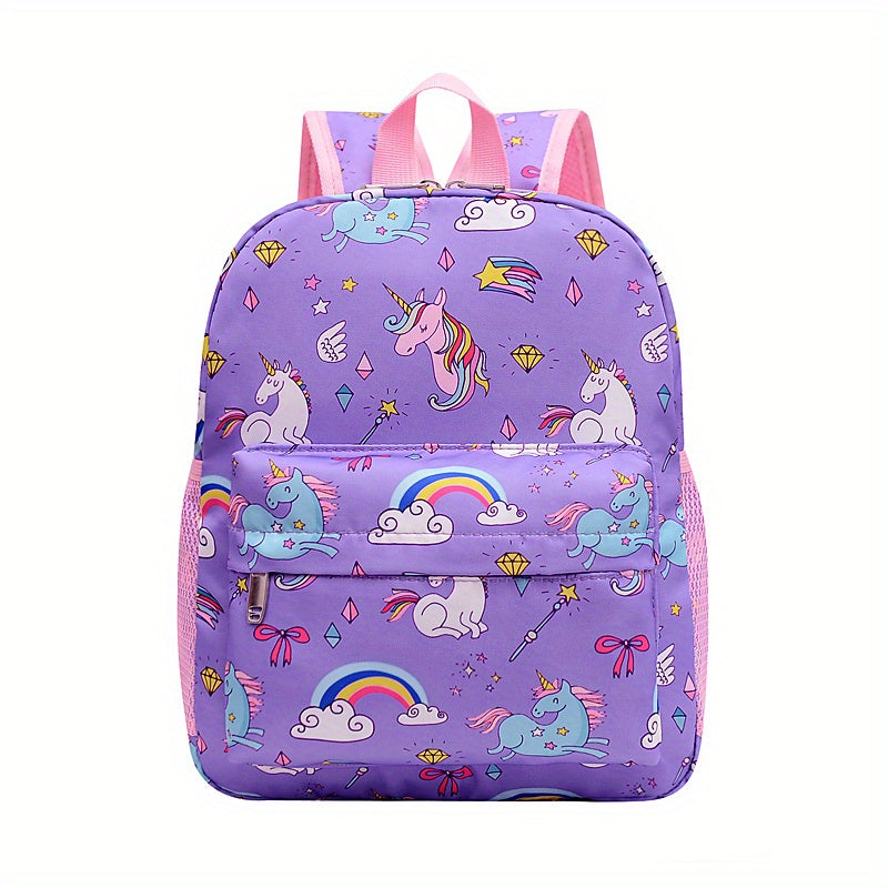 Kids Cartoon Backpack Large Capacity Lightweight Travel School Bag