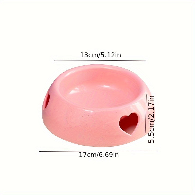 Love Hole Pet Food Bowl Outdoor Dog Feeder Cat Dog Food Storage Bowl