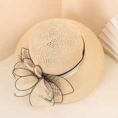 Flower Decor Sun Hat For Women Ladies Girls Year Presents