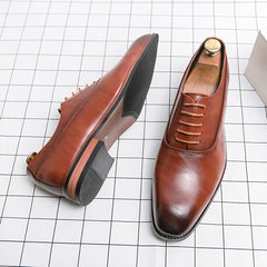 Men's Pointed Toe Dress Shoes Oxford Shoes Classic Formal Shoes