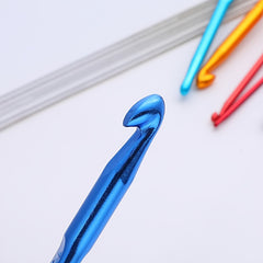 12pcs Aluminum Crochet Hooks Knitting Supplies