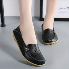 Women's Hollow Out Closed Toe Slip On Shoes