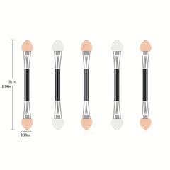 4pcs Double Head Eyeshadow Applicators Makeup Brush Sponge