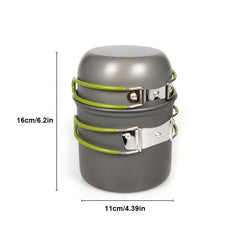 Portable Picnic Non Stick Pot Stainless Steel Cookware for Outdoor Camping