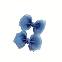 10pcs Glitter Bow Hairpins Christmas Hair Clips for Baby Girls