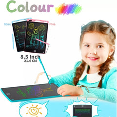 LCD Writing Board For Kids 8.5 Inch - Colorful Doodle Drawing Board
