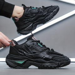 Men's Lace Up Chunky Sneakers Elevator Shoes