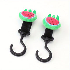 2pcs Animal Fruit Hook and Loop Stroller Hooks for Baby Car