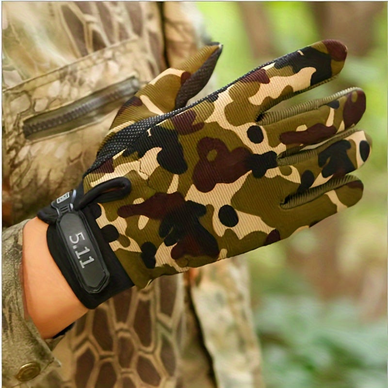 Non-slip Full Finger Sports Gloves for Fitness, Fishing, Cycling