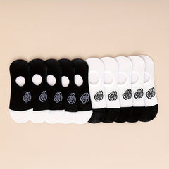 10 Pairs Floral Print Ankle Socks Women's Stockings Hosiery