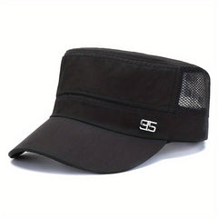 Mesh Flat Hat Adjustable Snapback Baseball Cap Trucker Army Dad Outdoor Hat