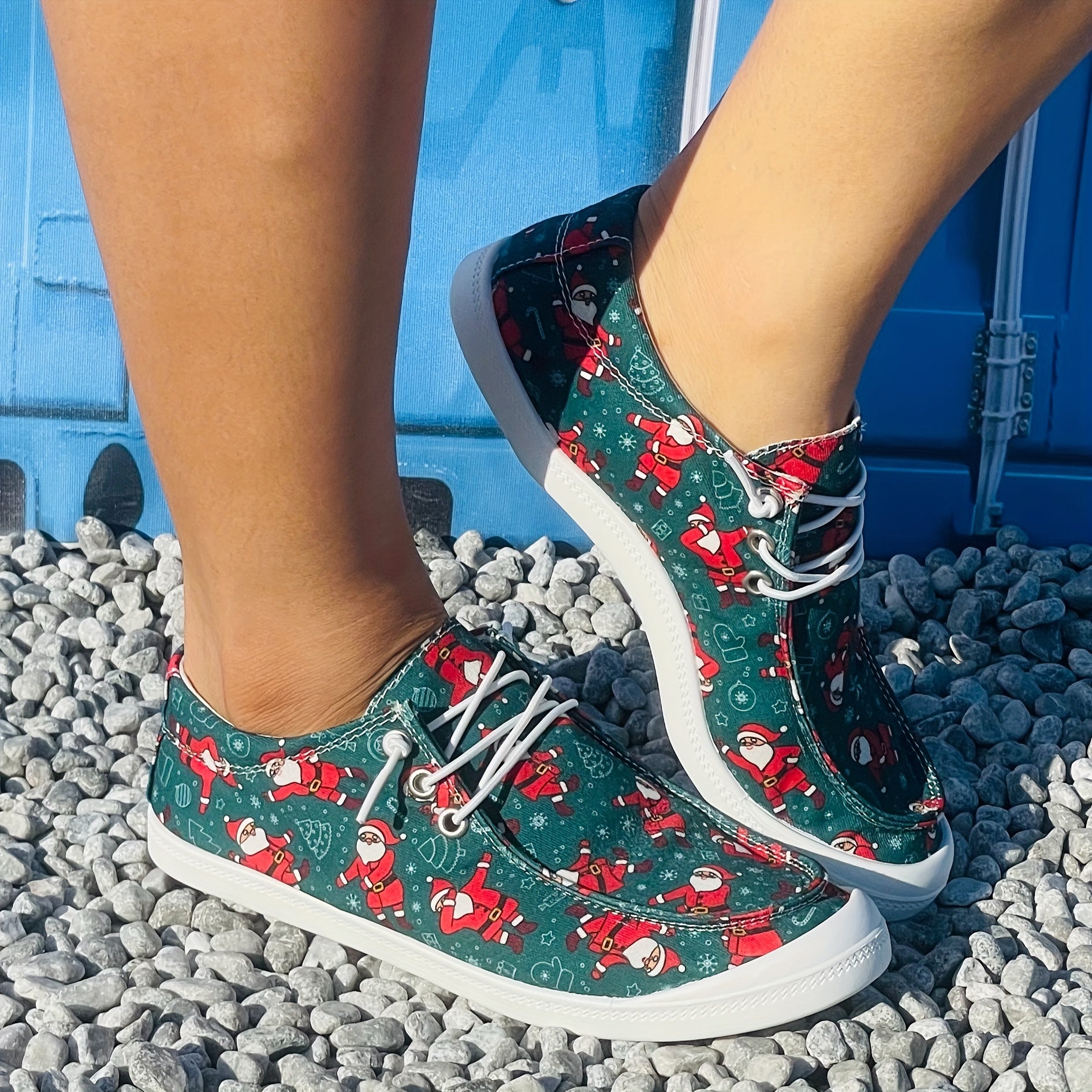 Women's Christmas Santa Claus Sneakers Lightweight Casual Shoes