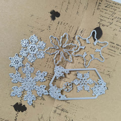 1pc Snowflakes Metal Cutting Dies or Stamps Set for Greeting Card Scrapbooking