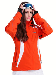 BEAUME Women's Ski Jacket Long Sleeve Zip up Front Warm Hoodies